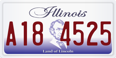 IL license plate A184525