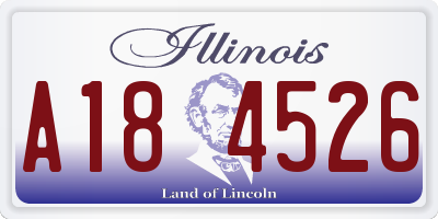 IL license plate A184526