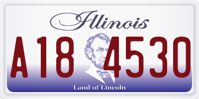 IL license plate A184530