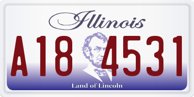IL license plate A184531