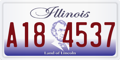 IL license plate A184537