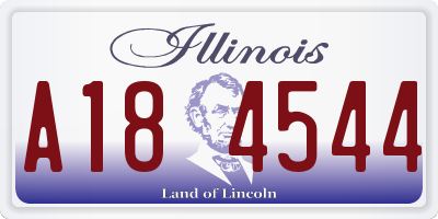IL license plate A184544