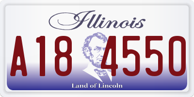 IL license plate A184550