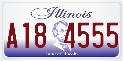 IL license plate A184555