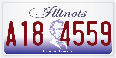 IL license plate A184559