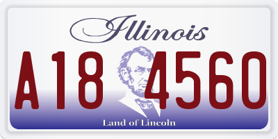 IL license plate A184560