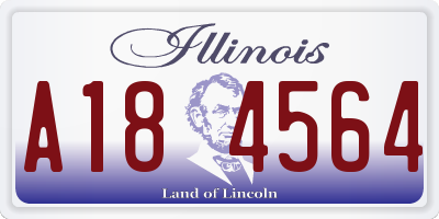 IL license plate A184564
