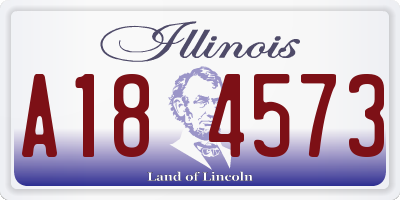 IL license plate A184573