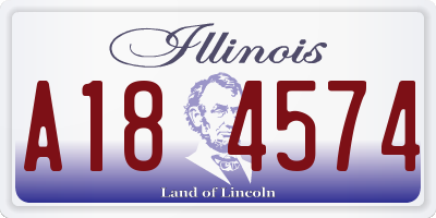 IL license plate A184574