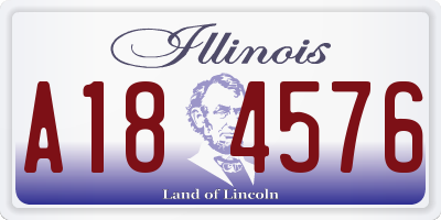 IL license plate A184576