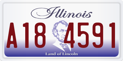 IL license plate A184591