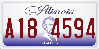IL license plate A184594