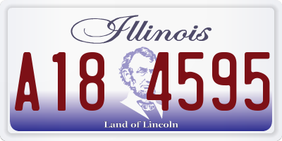 IL license plate A184595