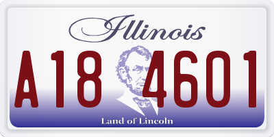 IL license plate A184601