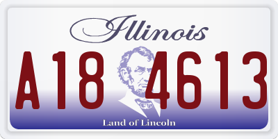 IL license plate A184613