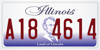 IL license plate A184614