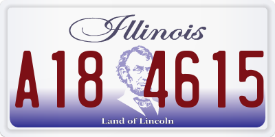 IL license plate A184615