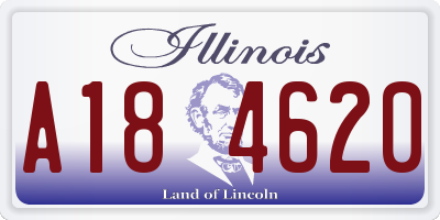 IL license plate A184620