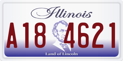 IL license plate A184621