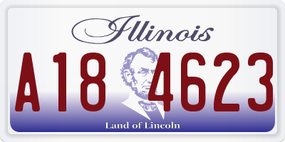 IL license plate A184623