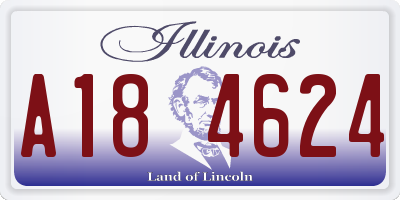 IL license plate A184624