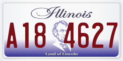 IL license plate A184627