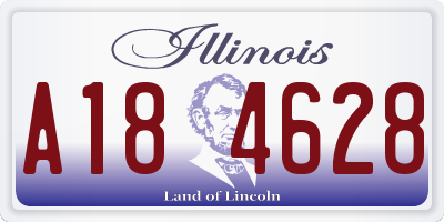 IL license plate A184628