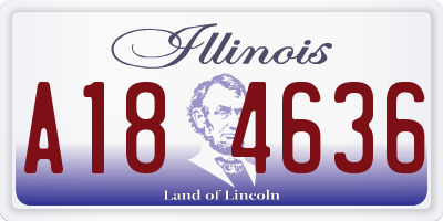 IL license plate A184636