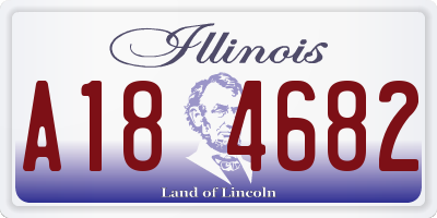 IL license plate A184682