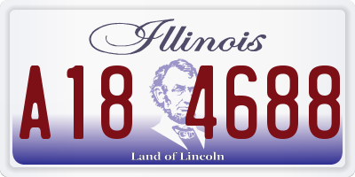 IL license plate A184688
