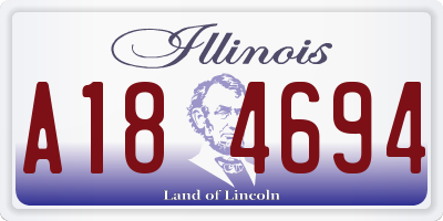 IL license plate A184694