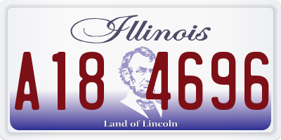 IL license plate A184696