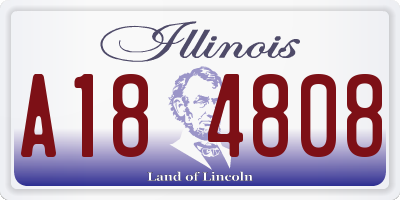 IL license plate A184808