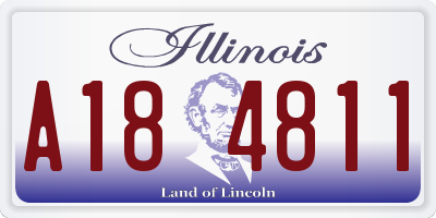 IL license plate A184811