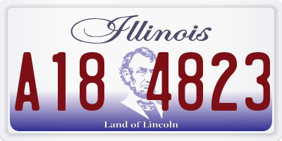 IL license plate A184823