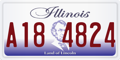IL license plate A184824
