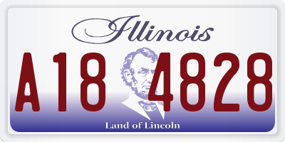 IL license plate A184828