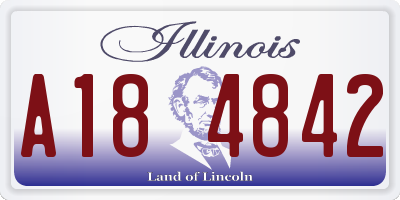 IL license plate A184842