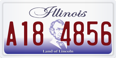 IL license plate A184856