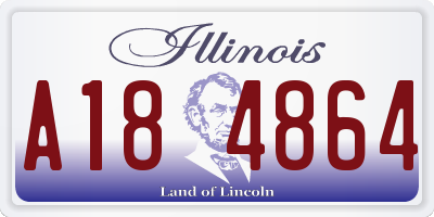 IL license plate A184864