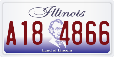 IL license plate A184866