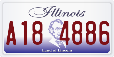 IL license plate A184886