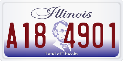 IL license plate A184901
