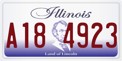 IL license plate A184923