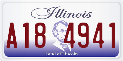 IL license plate A184941