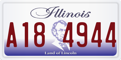 IL license plate A184944