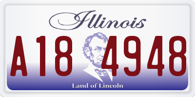 IL license plate A184948