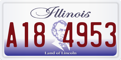 IL license plate A184953