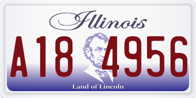 IL license plate A184956