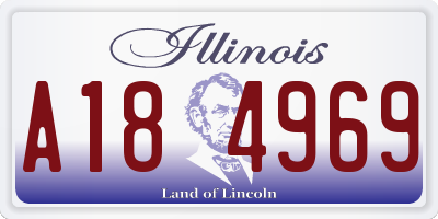 IL license plate A184969